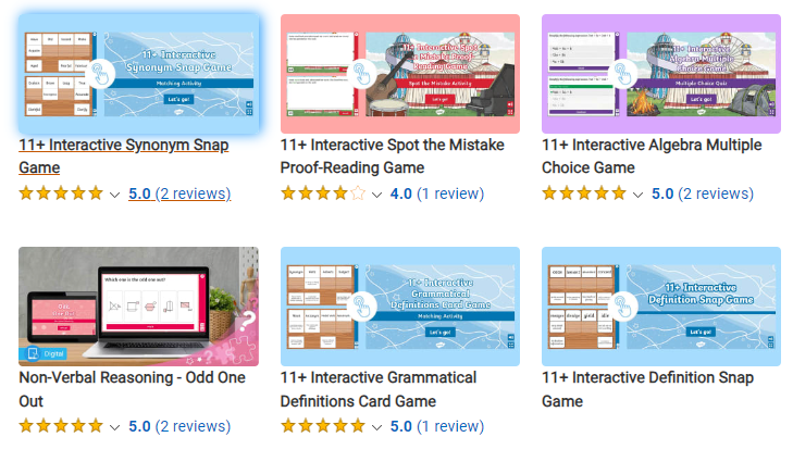 Twinkl - Interactive Learning Tools for 11 Plus English
